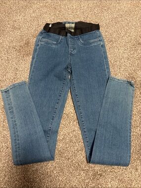 Helmut Lang Slim Blue Pull-On Skinny Jeans
